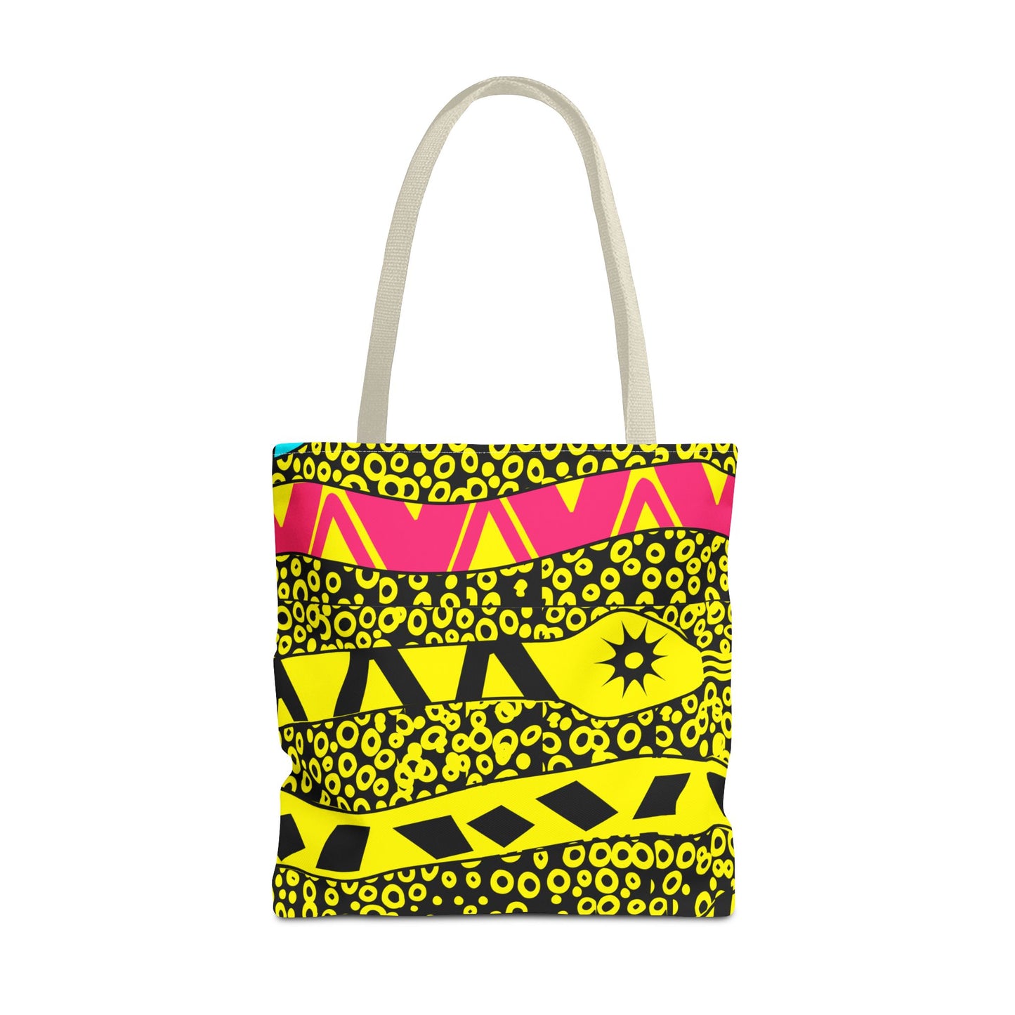 Vibrant Tribal Print Tote Bag - Boho Style, Eco-Friendly, Beach, Shopping, Gift