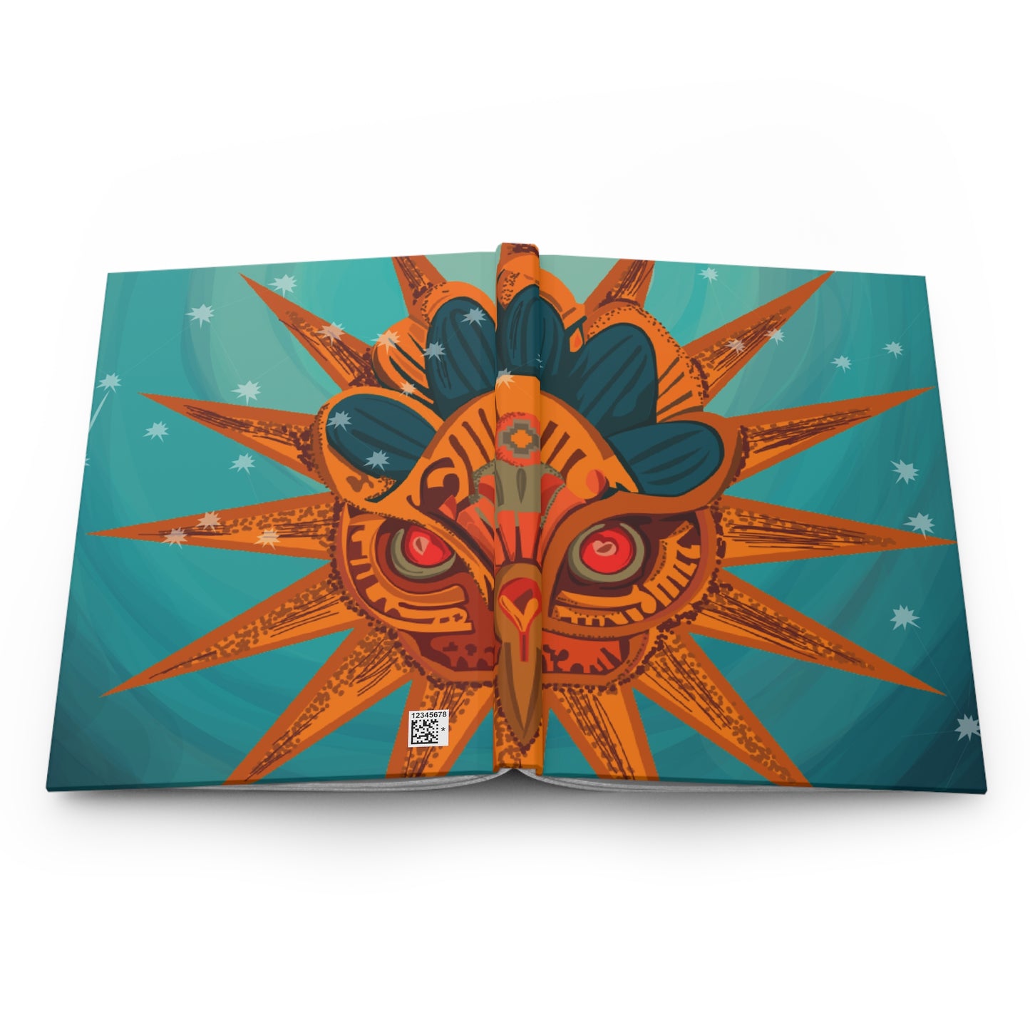 Vibrant Sun-Inspired Hardcover Journal, Artistic Notebook, Gifts for Creatives, Travel Log, Unique Diary, Boho Decor