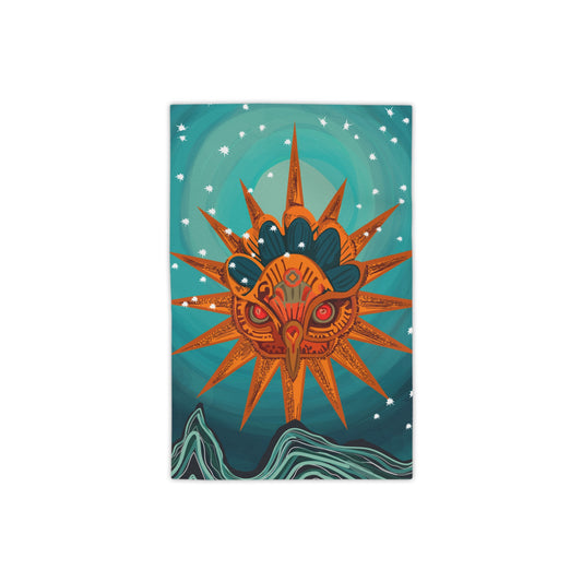 Golden Sacred Sun Beach Towel - Perfect for Summer Fun