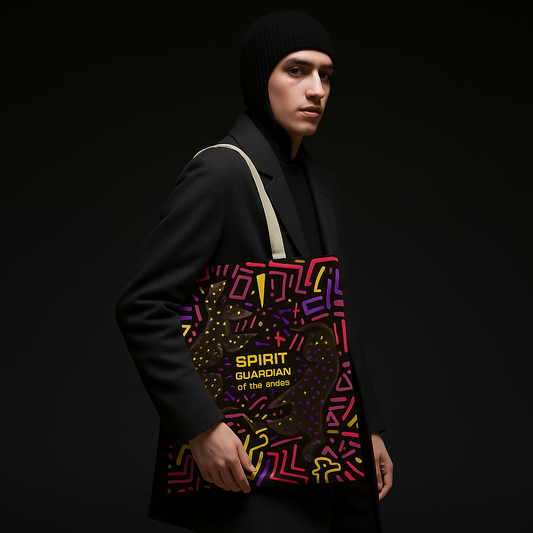 Vibrant Spirit Guardian Tote Bag, Colorful AOP Handbag, Bohemian Style Tote, Unique Gift for Her, Festival Accessory, Eco-Friendly Bag