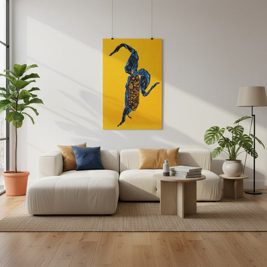 Pop Art Golden Harvest Corn | Matte Vertical Wall Art, Inspirational Home Decor, Unique Gift, Modern Art Print, Nature Lover's